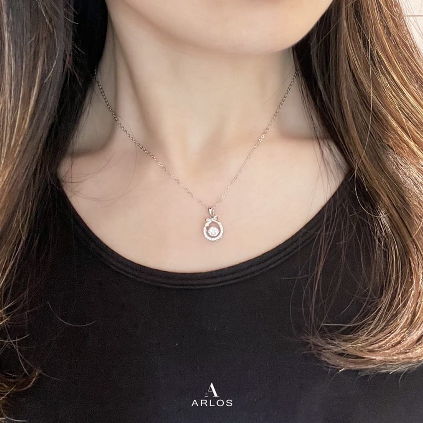 優雅蝴蝶結跳動頸鏈