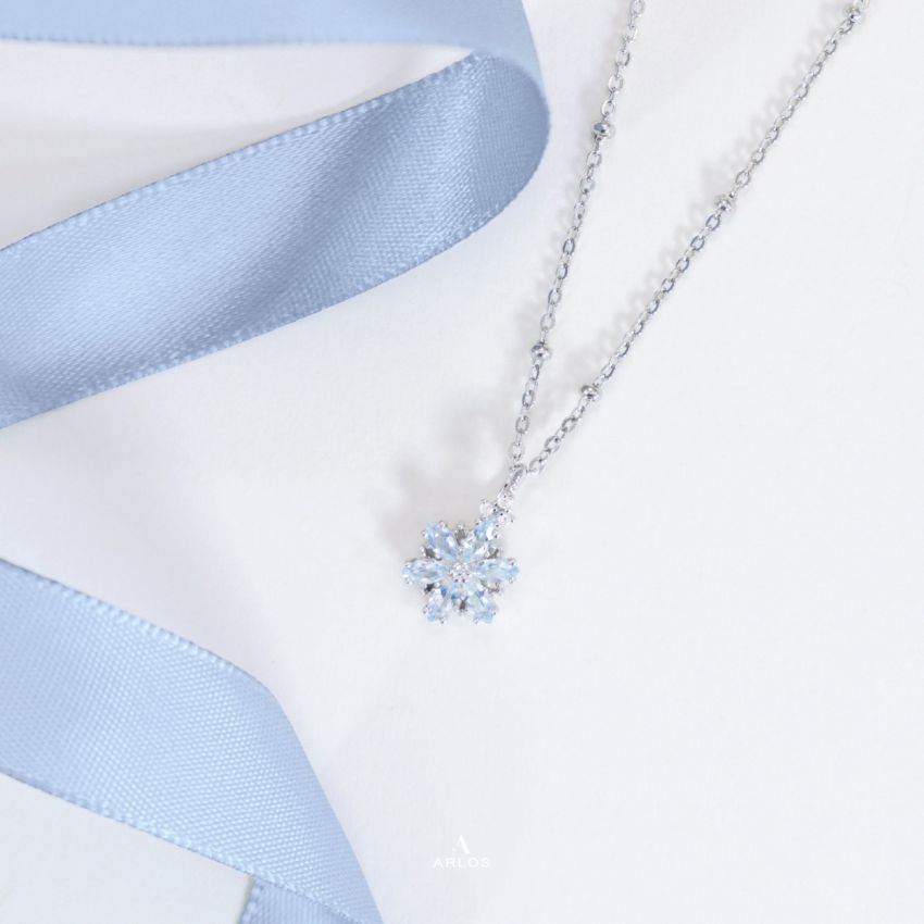 La Joie 海藍寶初雪頸鏈