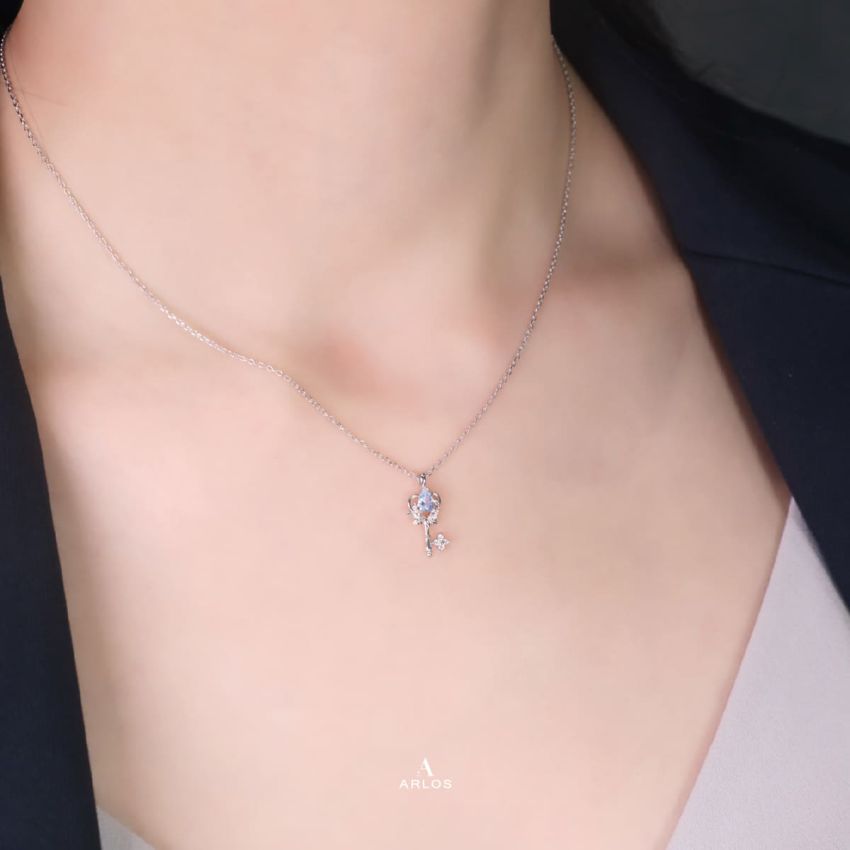 La Joie 海藍寶心之鑰匙頸鏈