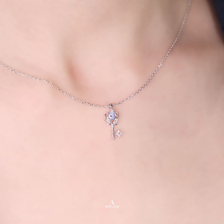 La Joie 海藍寶心之鑰匙頸鏈