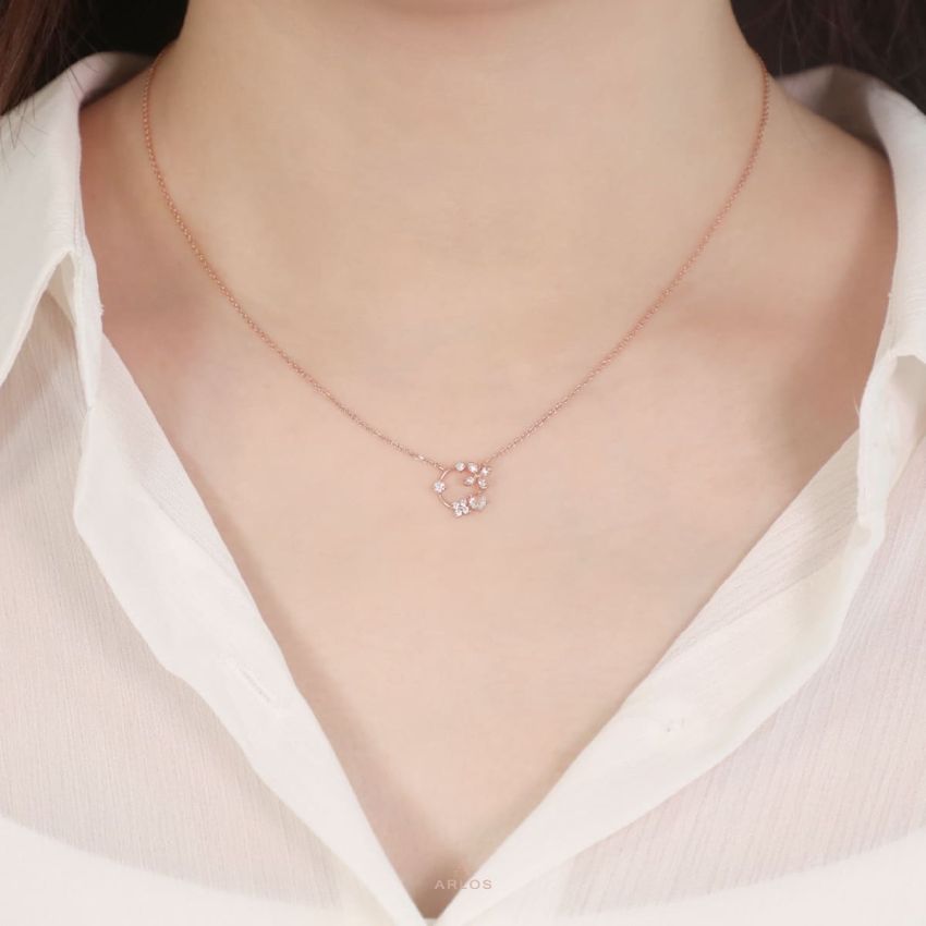 L'amour 閃爍小花頸鏈