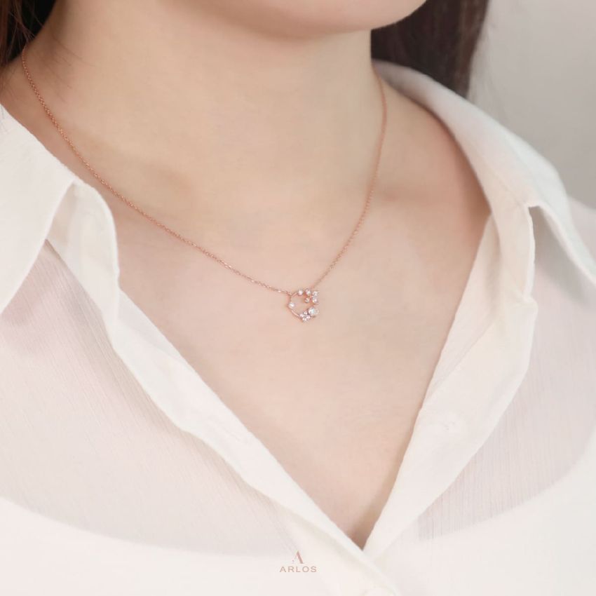 L'amour 閃爍小花頸鏈