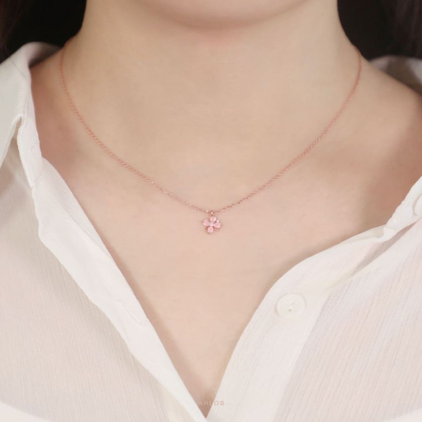L'amour 浪漫櫻花頸鏈