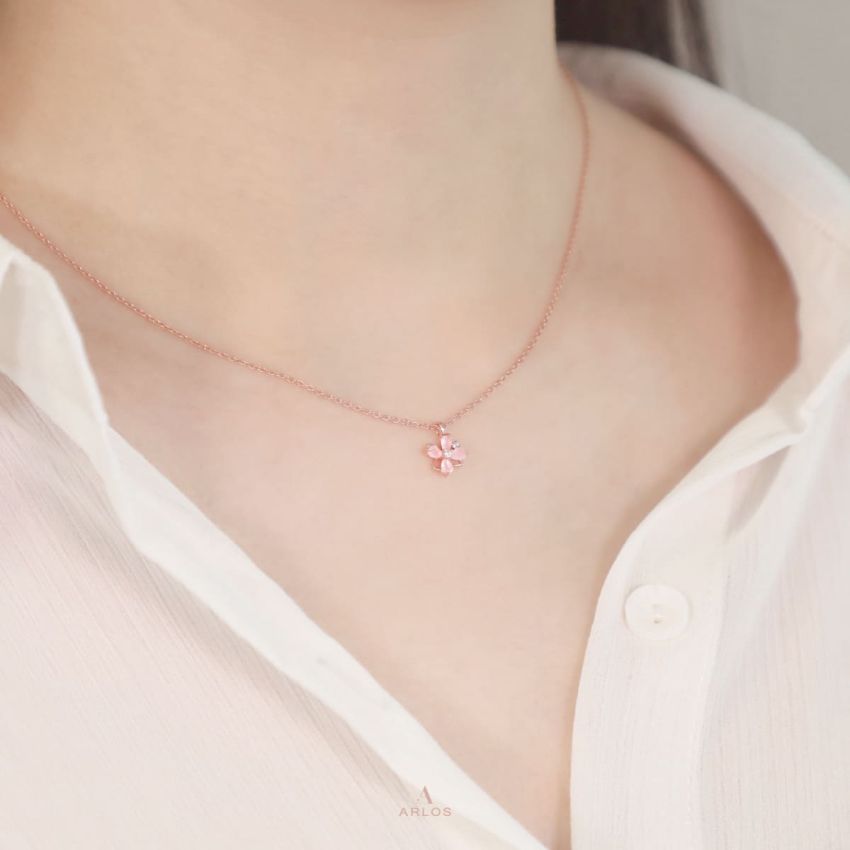 L'amour 浪漫櫻花頸鏈