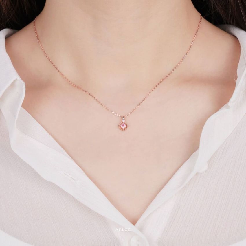 L'amour 輕奢氣質頸鏈 (玫瑰金)