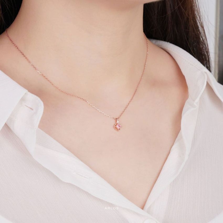 L'amour 輕奢氣質頸鏈 (玫瑰金)
