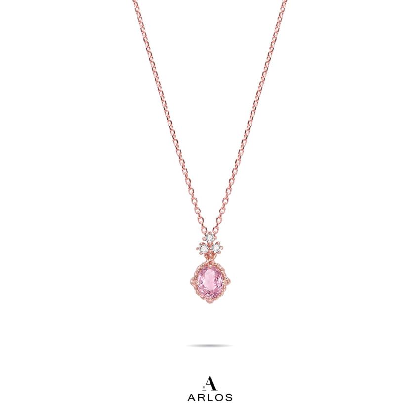 L'amour 法式浪漫頸鏈 (玫瑰金)