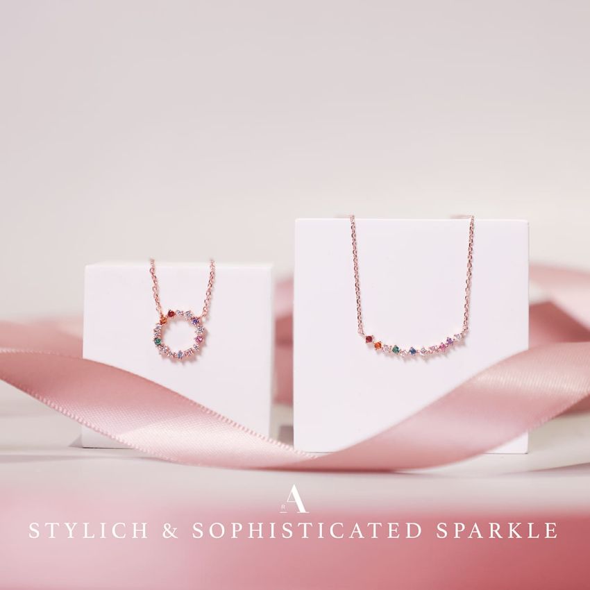 L'amour 彩虹圈頸鏈