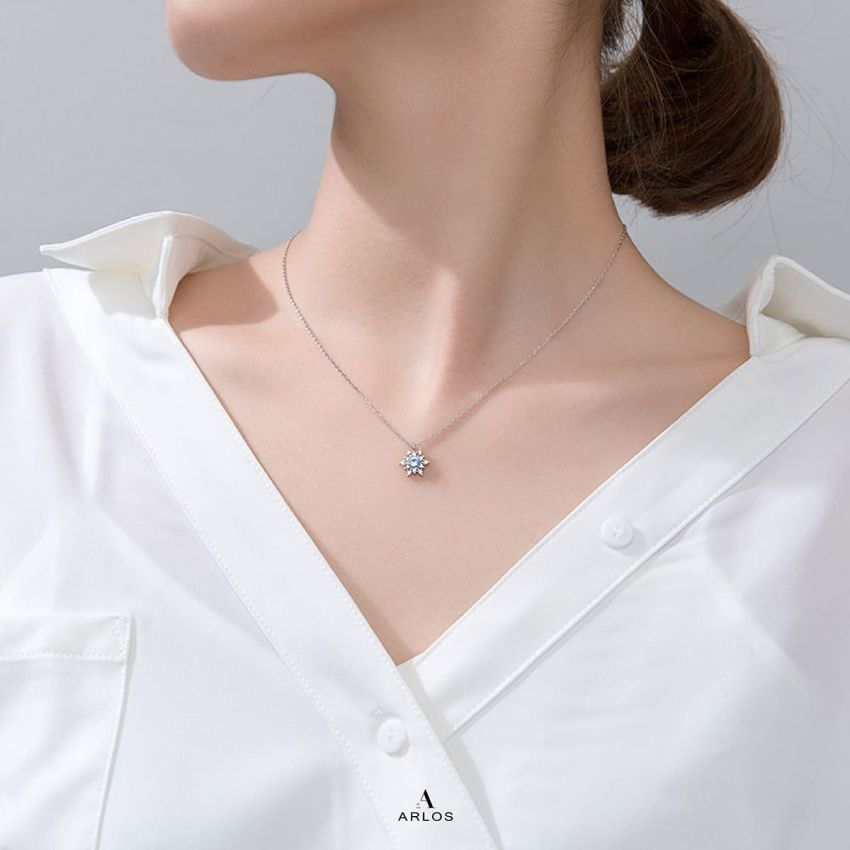 L'amour 閃亮雪花頸鏈