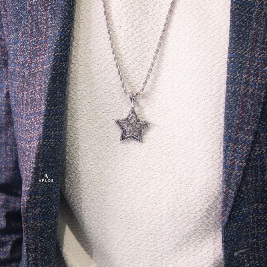 Noe 復古五角星頸鏈