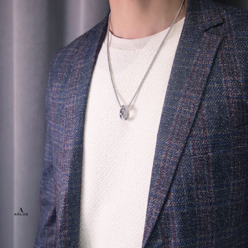 Noe 閃爍雙環頸鏈