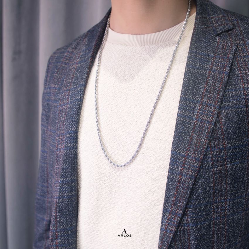 Noe 個性麻花頸鏈 (76CM)