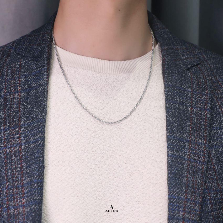 Noe 個性麻花頸鏈 (56CM)