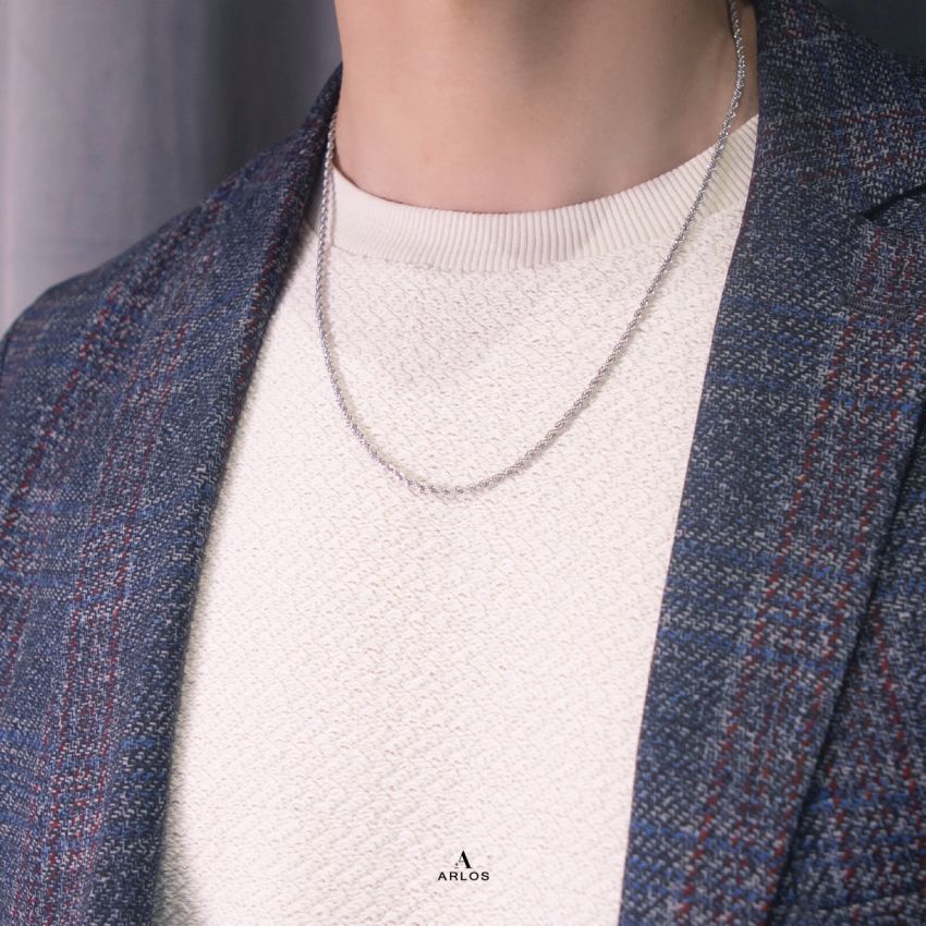 Noe 個性麻花頸鏈 (56CM)