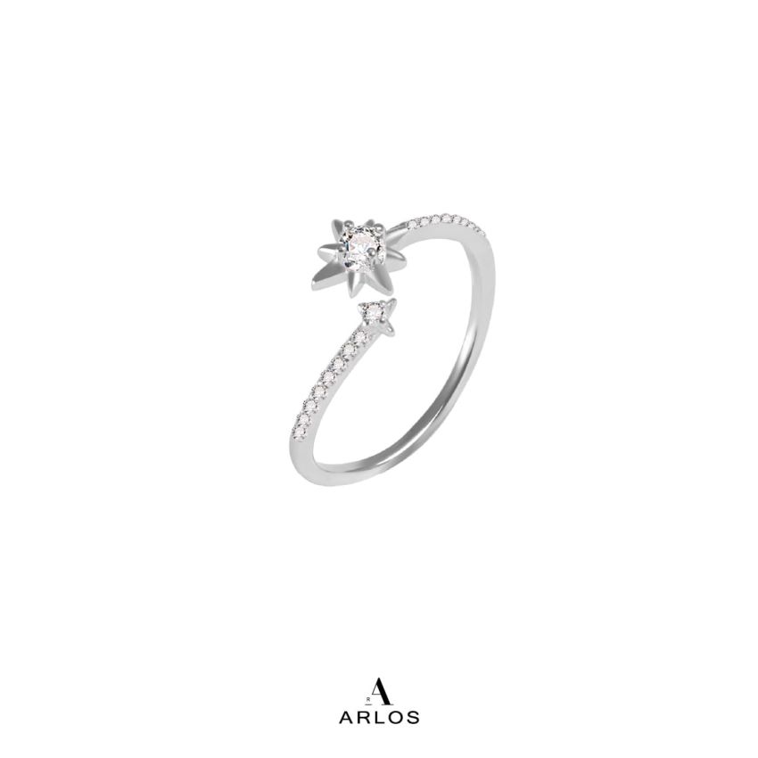 閃耀之星開口戒指