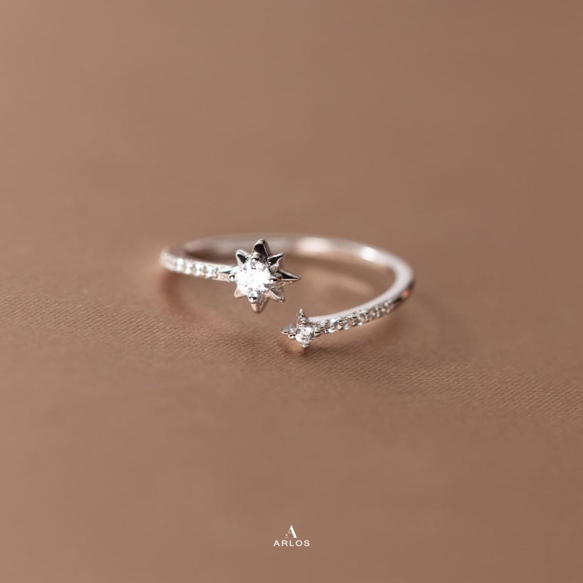 閃耀之星開口戒指