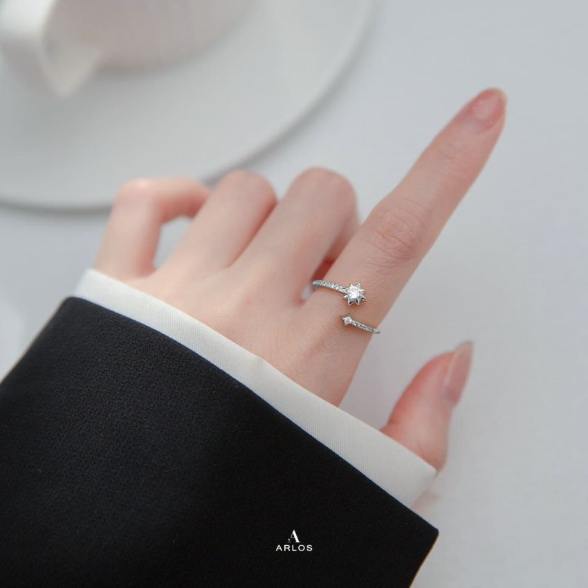 閃耀之星開口戒指