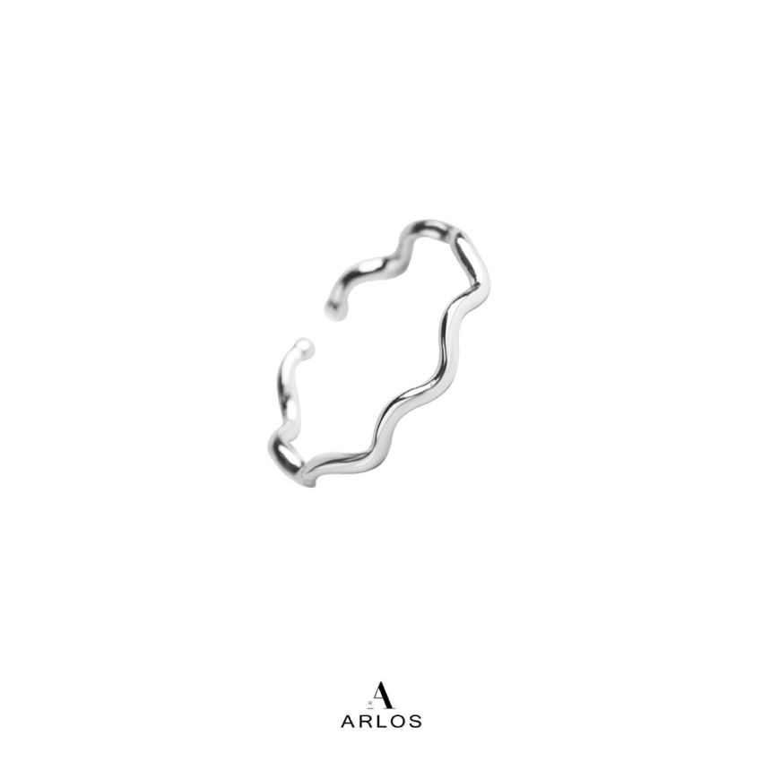 個性波浪開口戒指