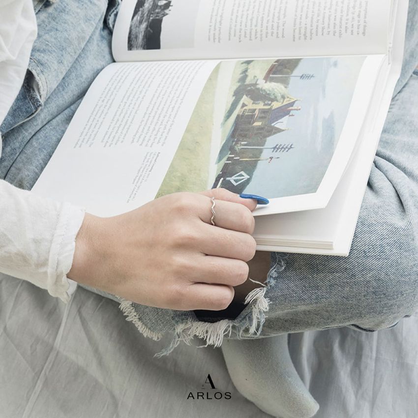 個性波浪開口戒指