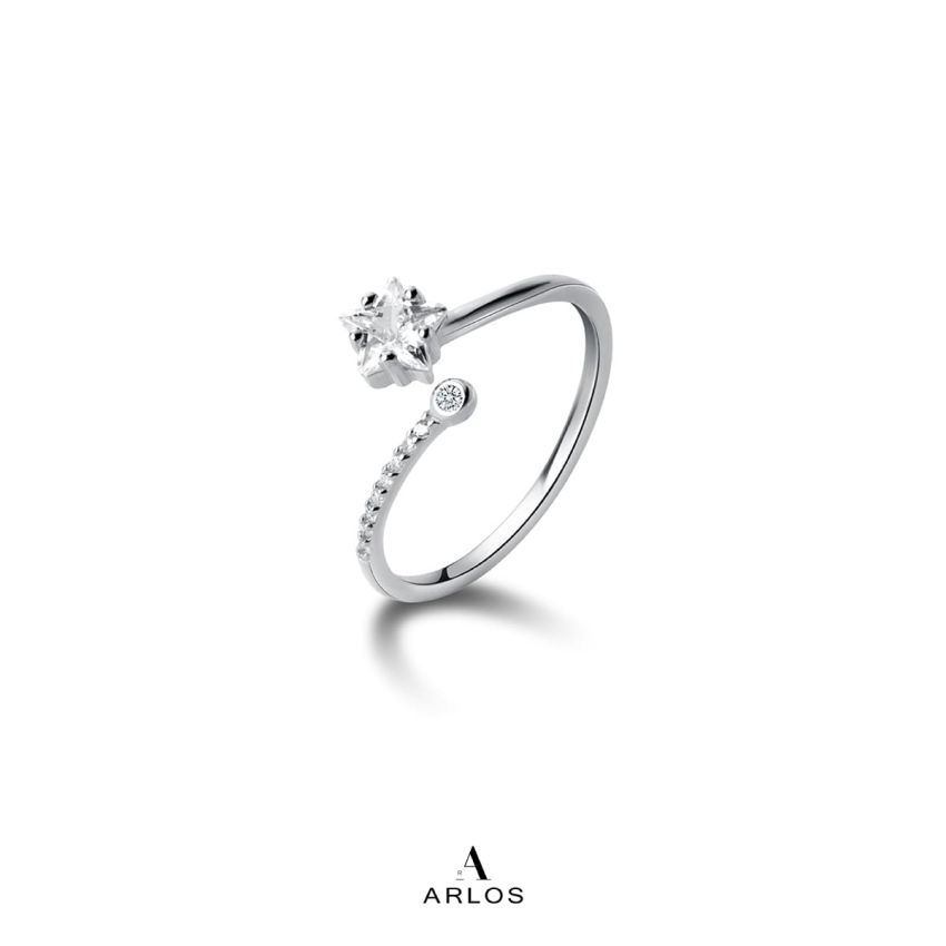 閃爍星星開口戒指