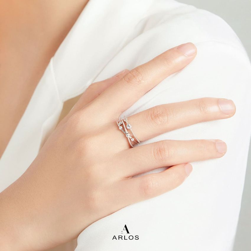 閃爍星軌開口戒指