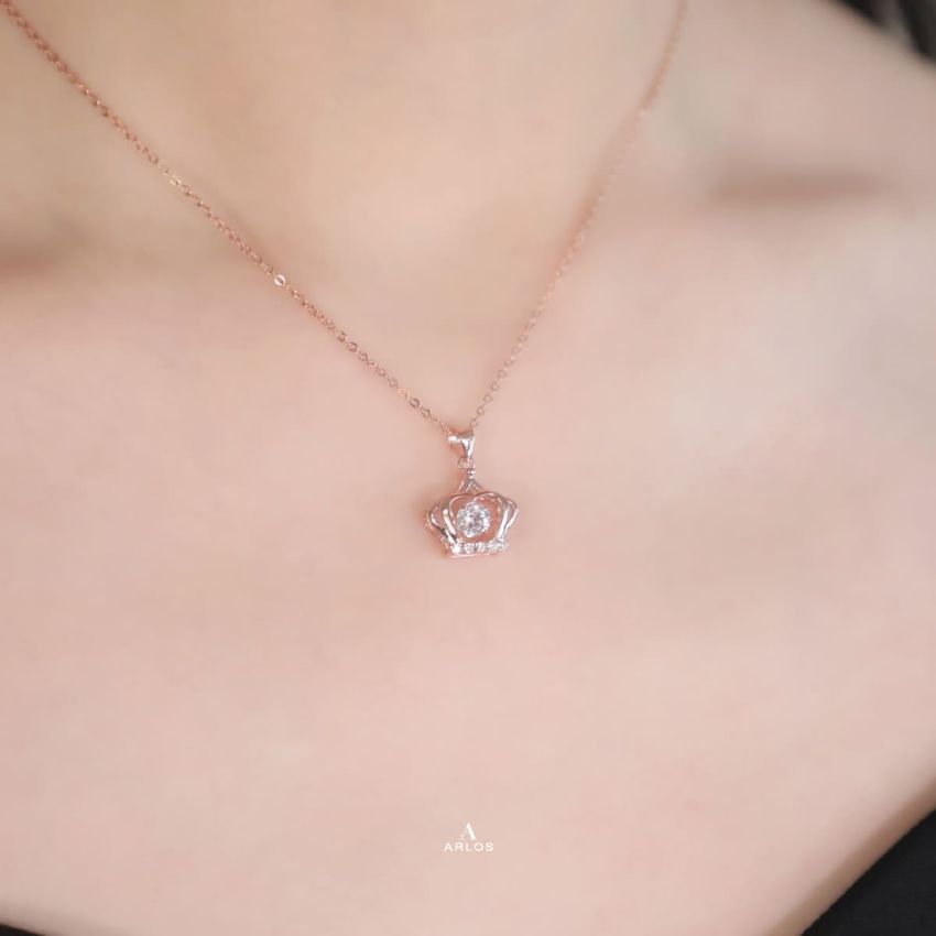 氣質皇冠跳動頸鏈