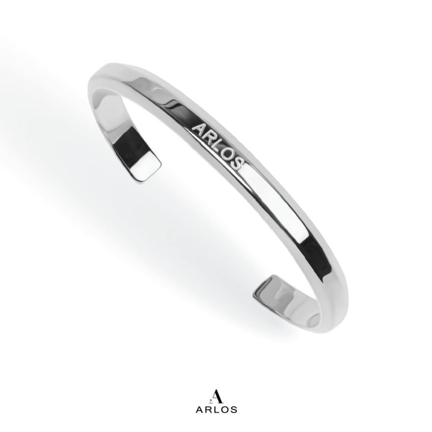 ARLOS 經典手鐲 (白金色)