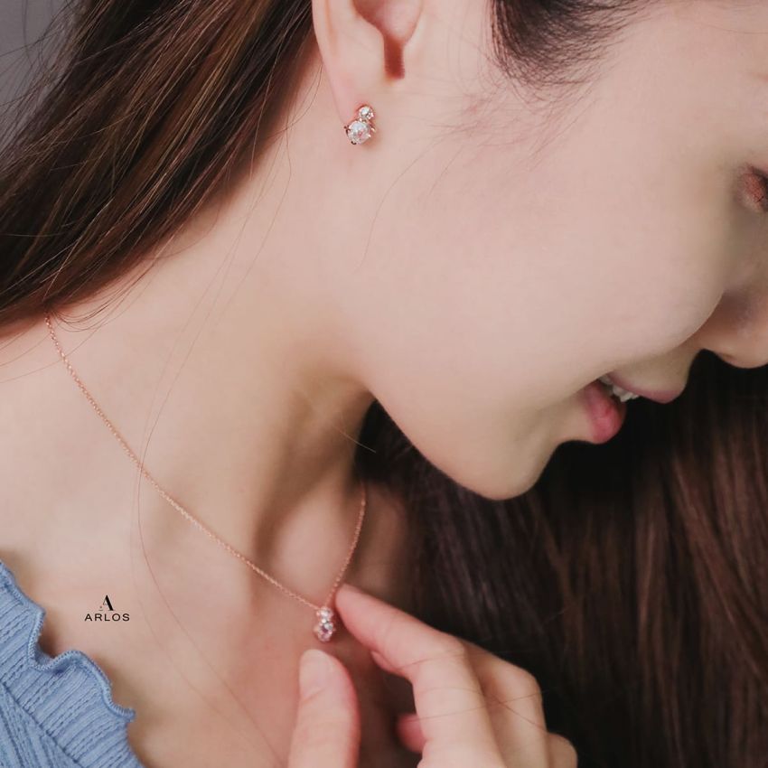 L'amour 冬日浪漫雪人頸鏈