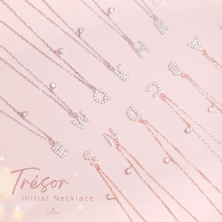 Trésor 字母 [ Z ] 頸鏈 (玫瑰金)