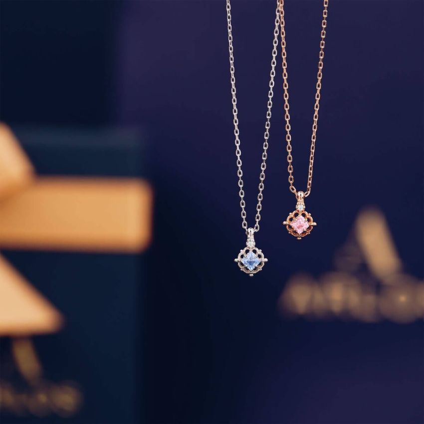 L'amour 輕奢氣質頸鏈 (白金色)