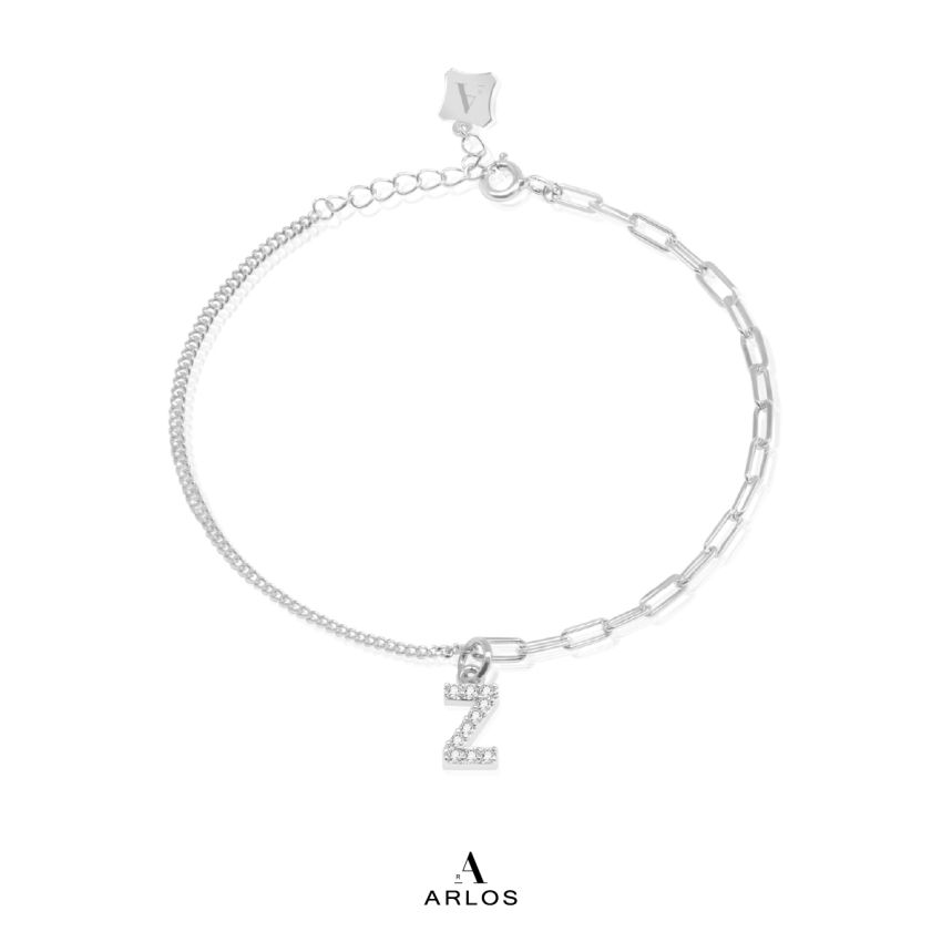Trésor 字母 [ Z ] 手鏈 (白金色)