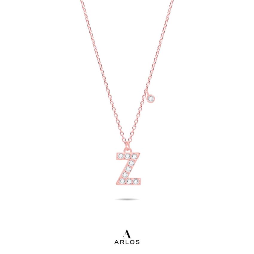 Trésor 字母 [ Z ] 頸鏈 (玫瑰金)