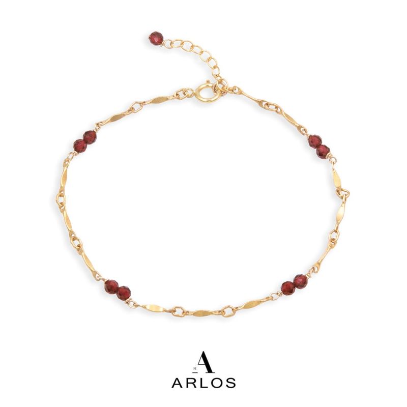 Rila 石榴石腳鏈 (一月誕生石)