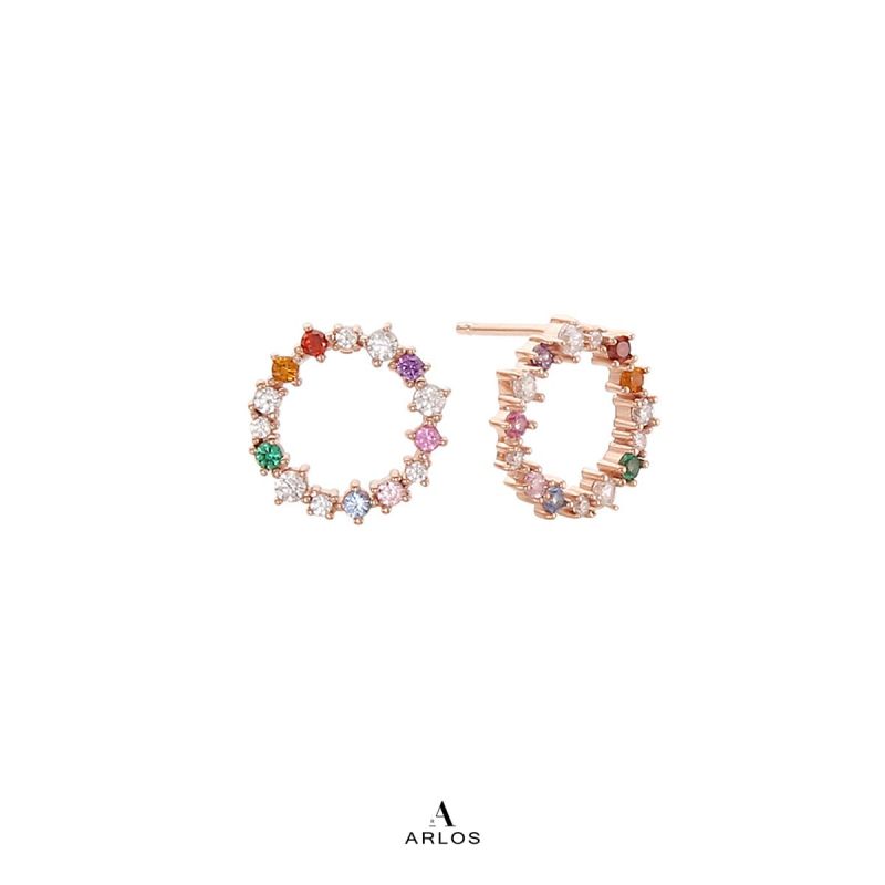 Aloha 閃爍彩虹耳環
