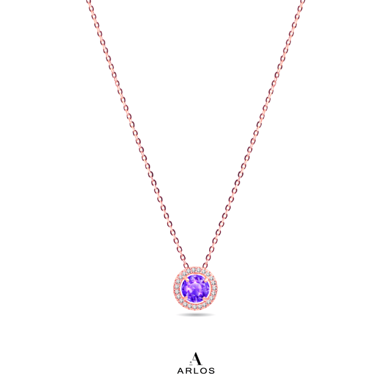 Cavalli 誕生石頸鏈 - 玫瑰金