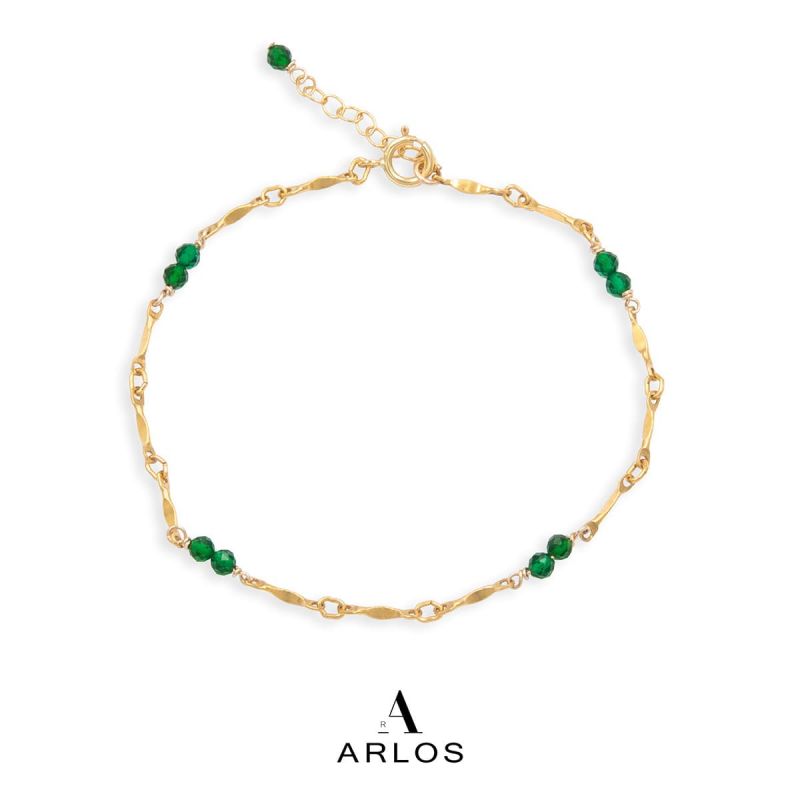 Rila 綠寶石腳鏈 (五月誕生石)