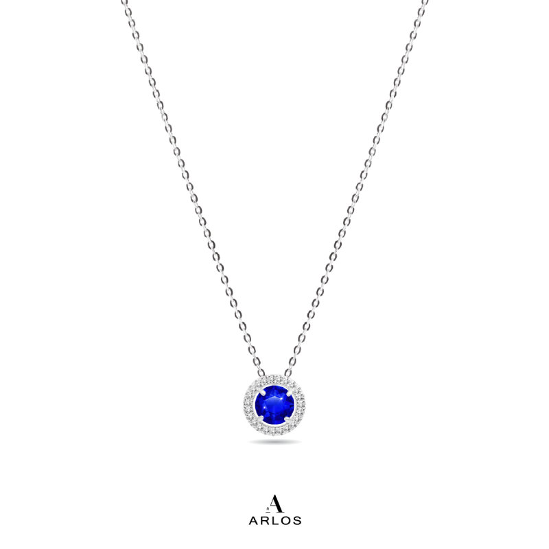 Cavalli 誕生石頸鏈 - 銀色