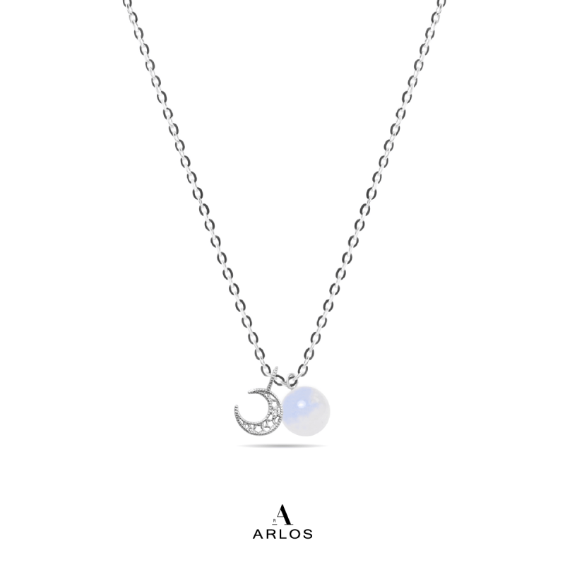 The Moon 月亮石頸鏈