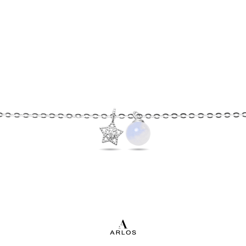 Shinning Star 月亮石手鏈