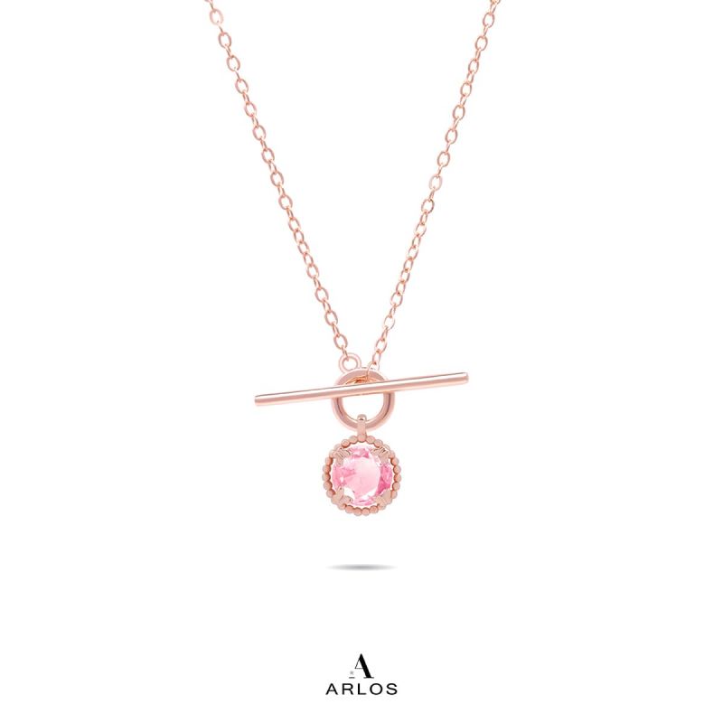 Adora 粉紅蝴蝶花園頸鏈