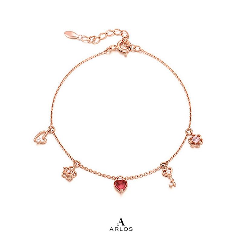 L'amour 甜心手鏈 (玫瑰金)
