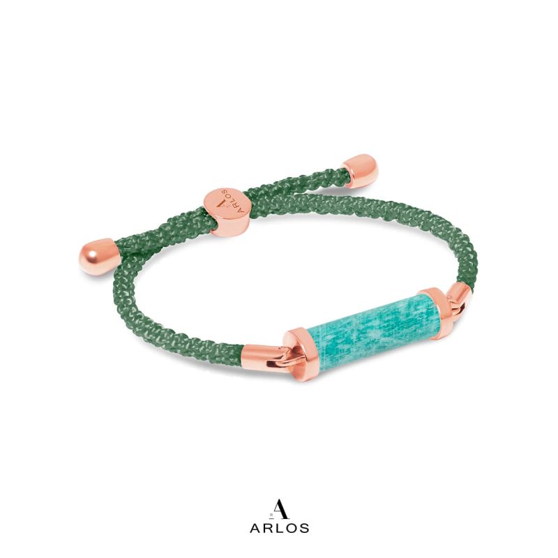 亞馬遜石CC編織索繩 (左右索)