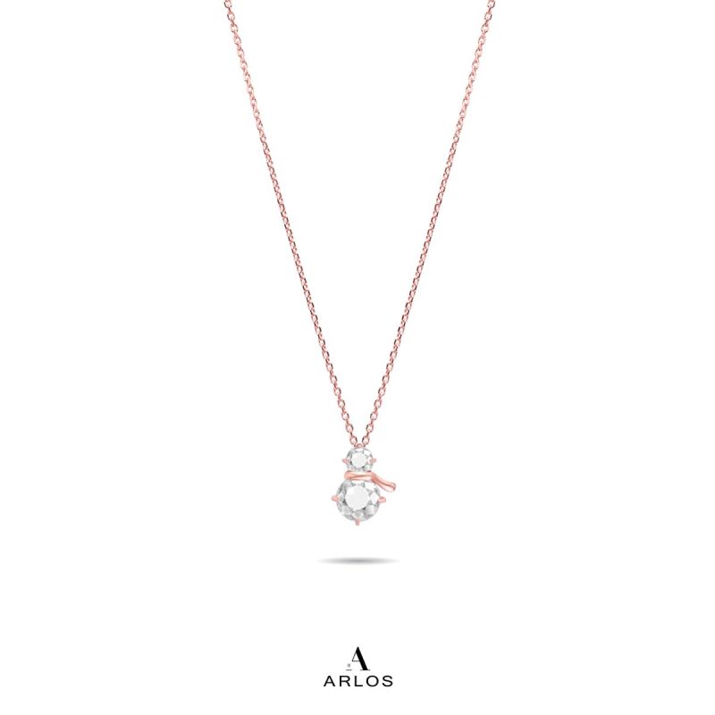 L'amour 冬日浪漫雪人頸鏈