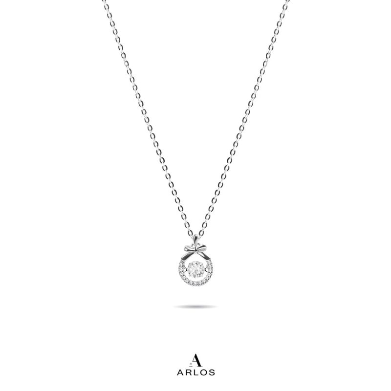 優雅蝴蝶結跳動頸鏈