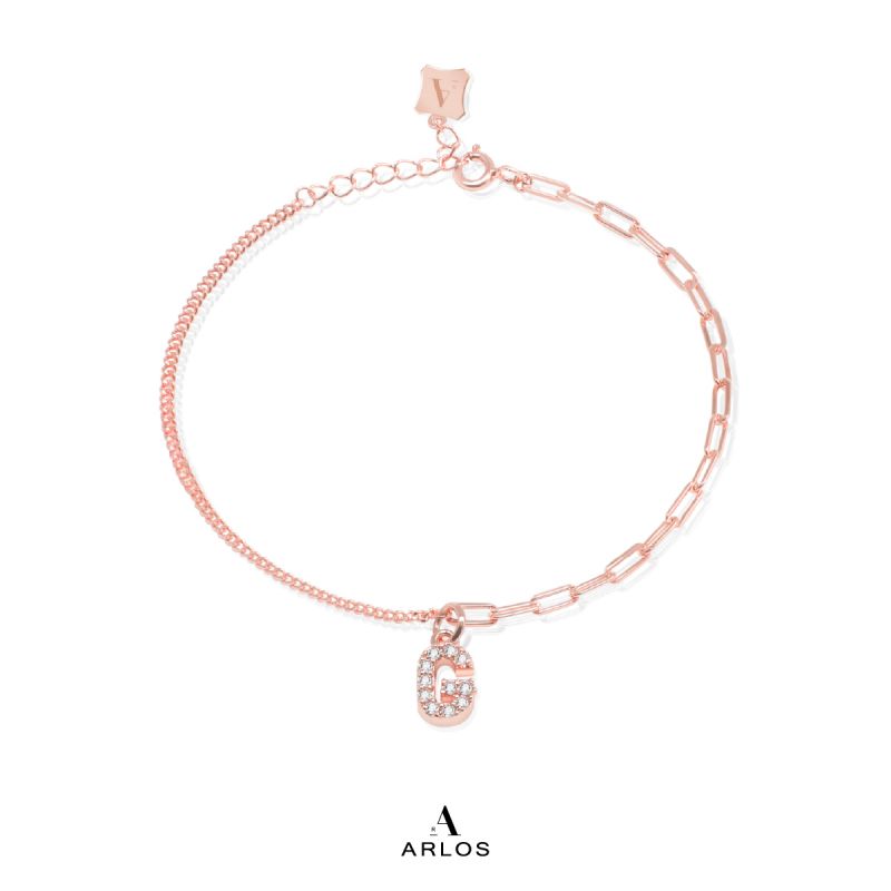 Trésor 字母 [ G ] 手鏈 (玫瑰金)