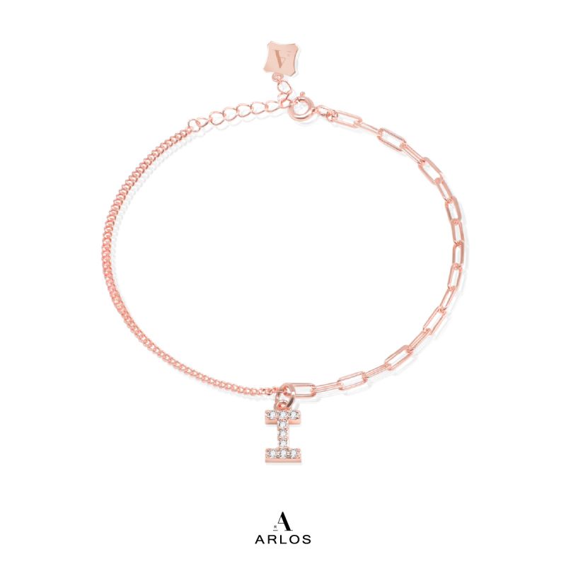 Trésor 字母 [ I ] 手鏈 (玫瑰金)