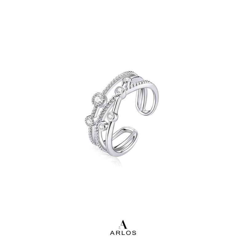 閃爍星軌開口戒指