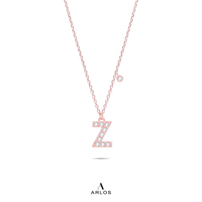 Trésor 字母 [ Z ] 頸鏈 (玫瑰金)