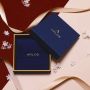 L'amour 優雅小花月亮頸鏈 (玫瑰金)