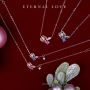 L'amour 優雅玫瑰項鏈 (玫瑰金)